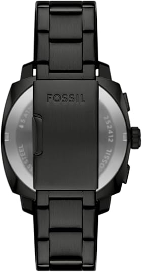 Fossil Machine Chronograph Black Stainless Steel Men's Watch - FS6097