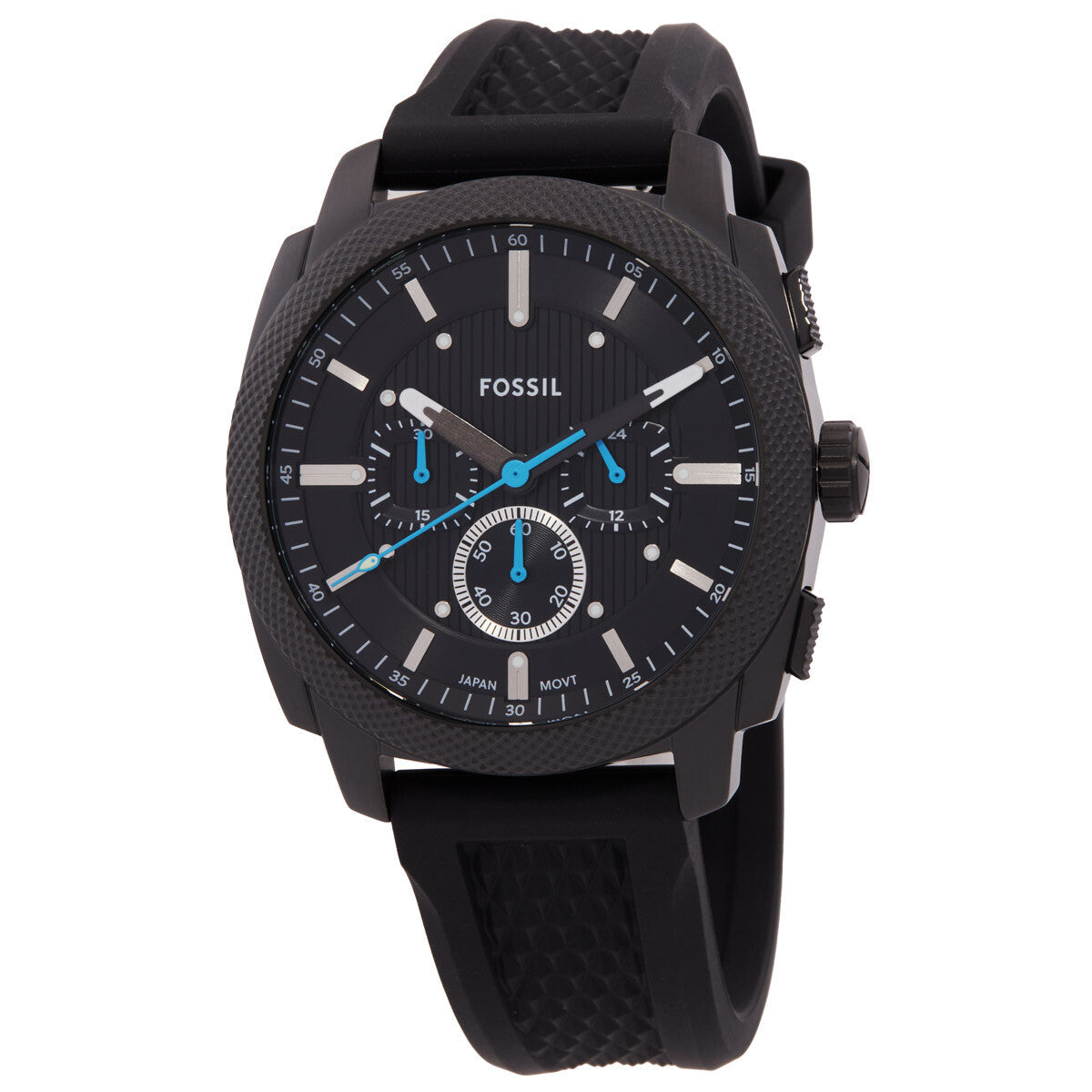 Fossil Machine Chronograph Black Silicone Men's Watch - FS6099