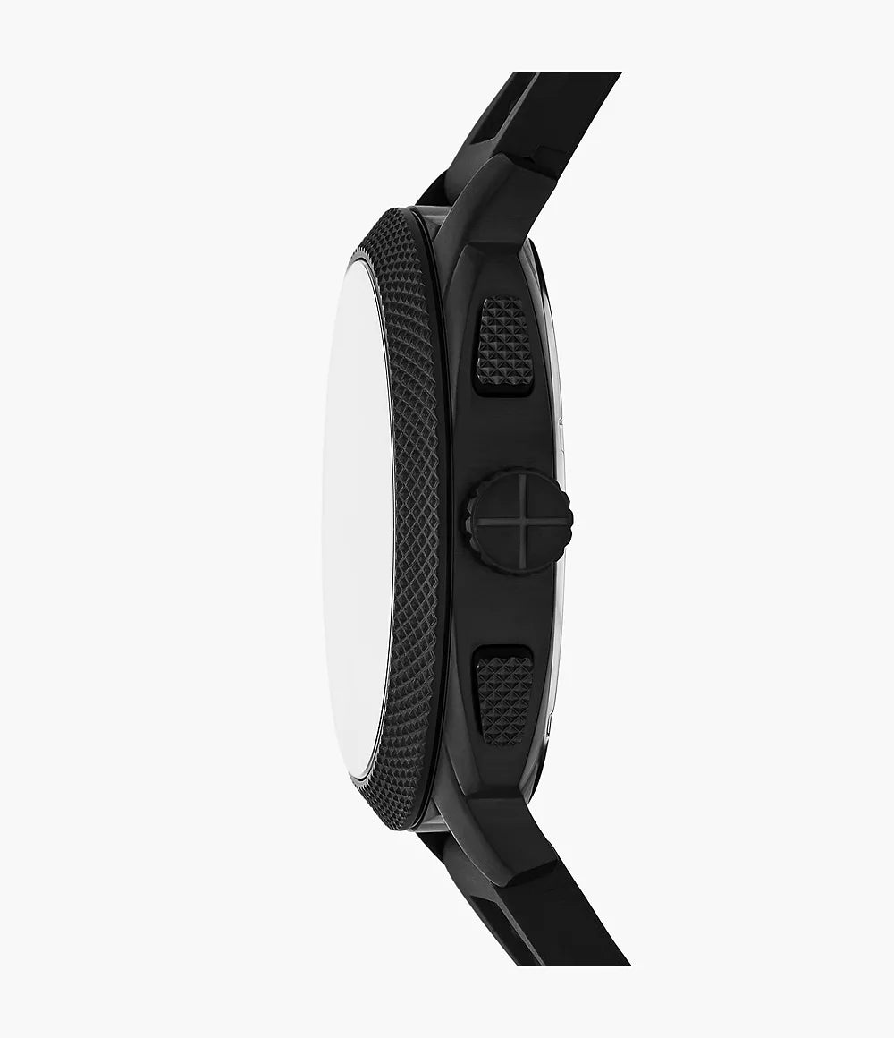 Fossil Machine Chronograph Black Silicone Men's Watch - FS6099