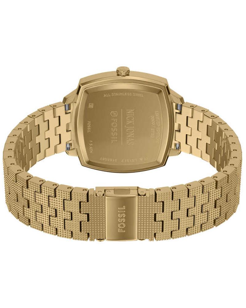 Nick Jonas x Fossil Machine Luxe Malachite Three-Hand Gold-Tone Stainless Steel Watch - LE1217