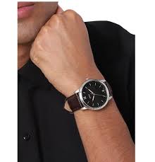Fossil Minimalist Quartz Black Dial Men's Watch FS5464