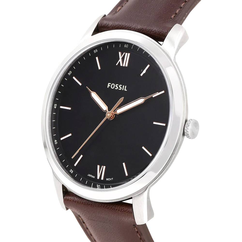 Fossil Minimalist Quartz Black Dial Men's Watch FS5464
