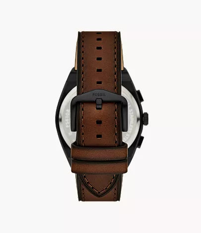 Fossil Minimalist Three-Hand Black Eco Leather Men's Watch - FS6108