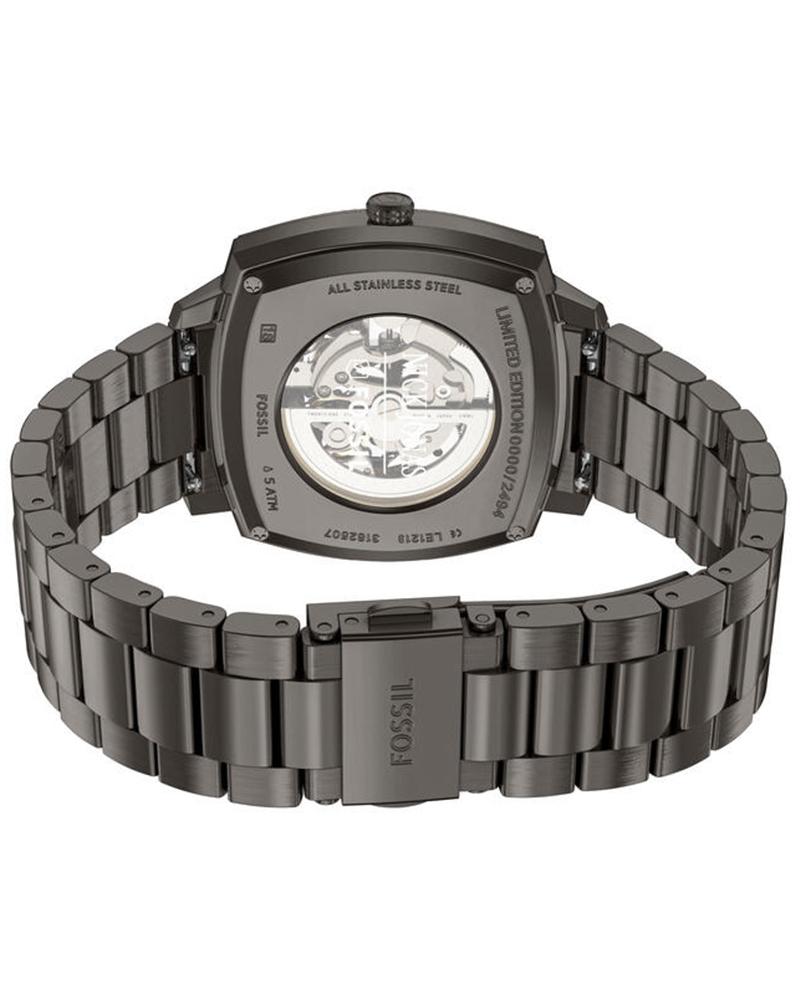 Fossil Nick Jonas x Machine Luxe Automatic Gunmetal Stainless Steel Men's Watch - LE1219