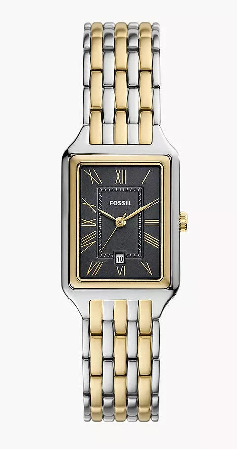 Fossil Raquel Two Tone Grey Dial Ladies Watch - ES5376