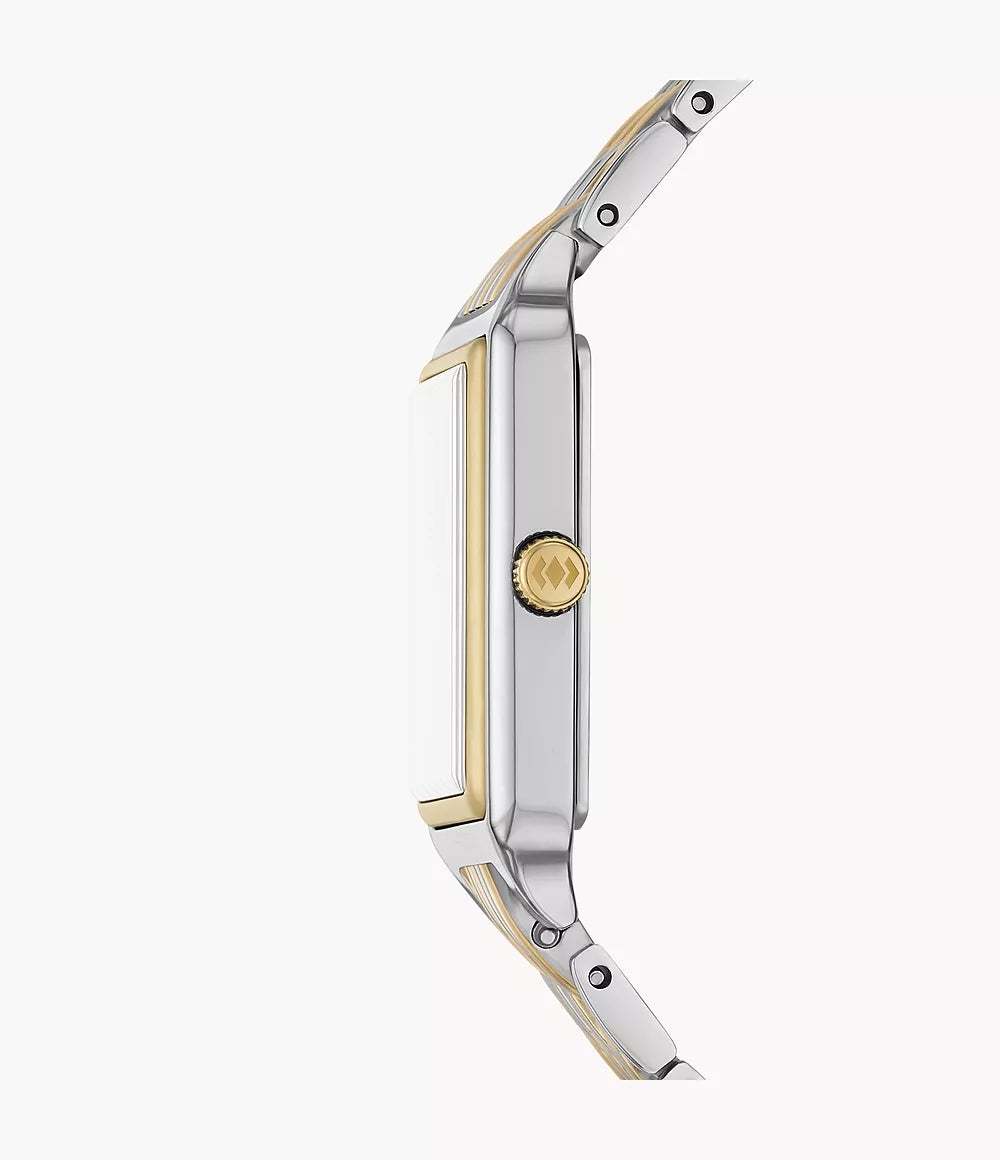 Fossil Raquel Two Tone Grey Dial Ladies Watch - ES5376