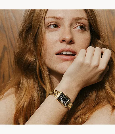 Fossil Raquel Three-Hand Date Gold-Tone Stainless Steel Women's Watch - ES5434