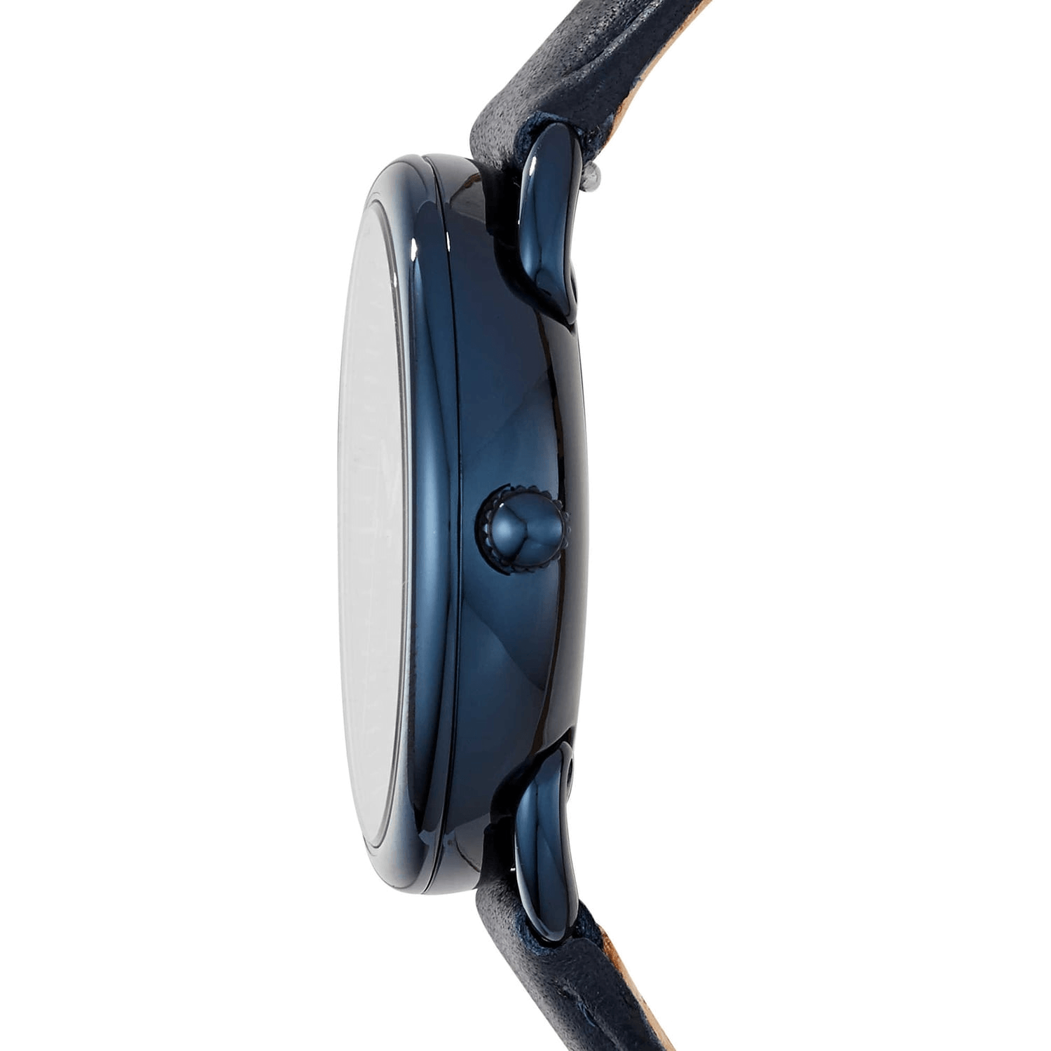 Fossil Tailor ES4092 side profile showing slim case and watch thickness