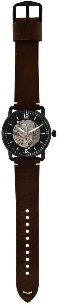 Fossil Townsman Automatic Black Leather Men's Watch - ME3158