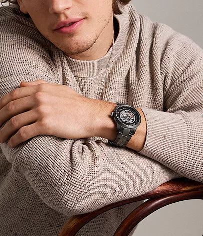 Fossil Townsman Automatic Smoke Stainless Steel Men's Watch - ME3268