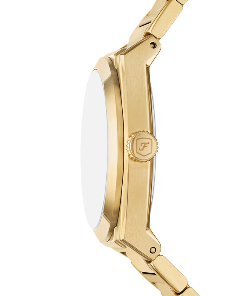 Fossil Everett Three-Hand Date Gold-Tone Stainless Steel Men's Watch - FS6090