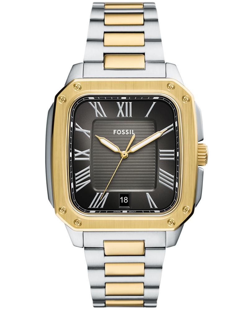 Fossil Crosby Three-Hand Date Two-Tone Stainless Steel Watch - FS6123