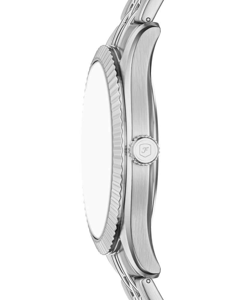 Fossil Campbell Three-Hand Day-Date Stainless Steel Watch FS6139