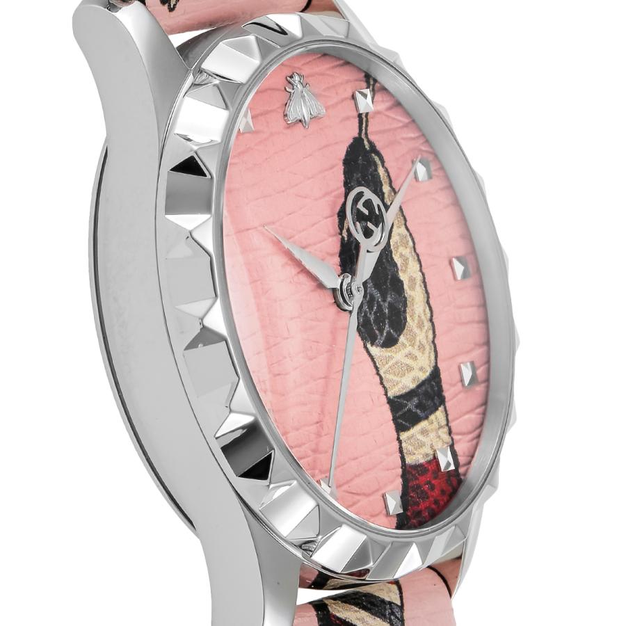 G-Timeless 38mm watch side profile showing stainless steel case