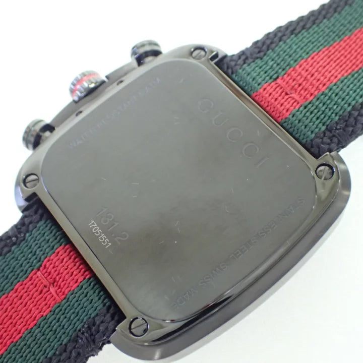 Gucci Coupe watch caseback showing engraved branding and specifications