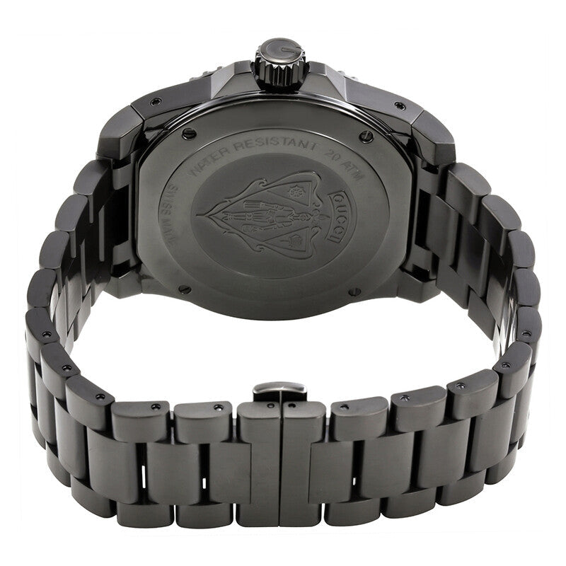 Gucci Dive Black Dial Stainless Steel Men's Watch YA136205