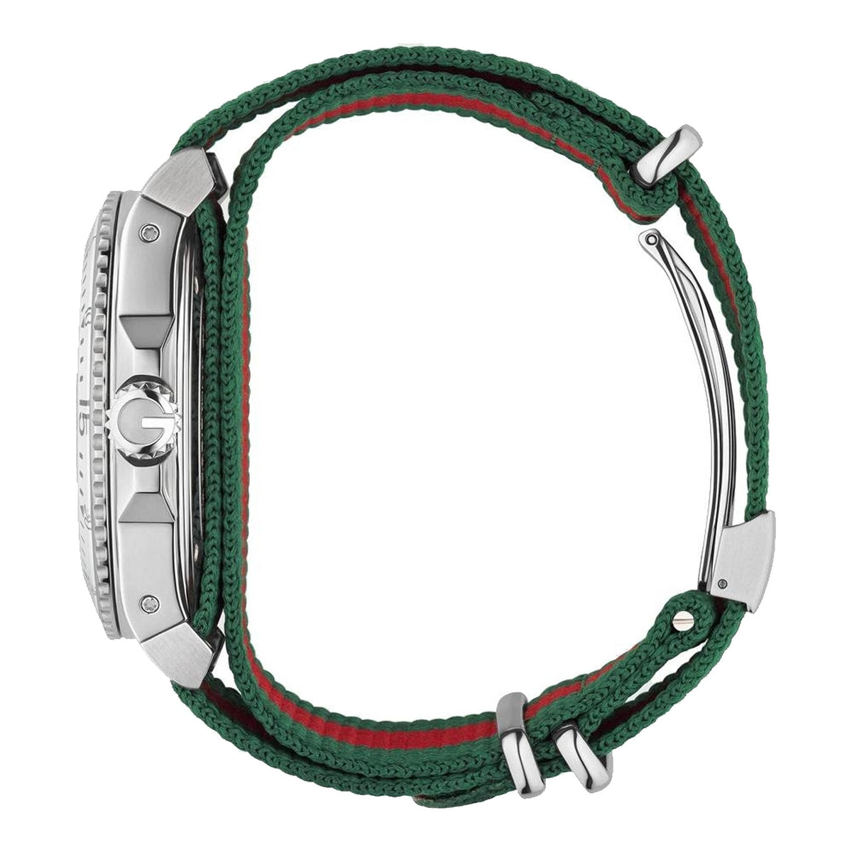 Gucci Dive Silver Dial Stainless Steel Quartz Men's Watch - YA136207