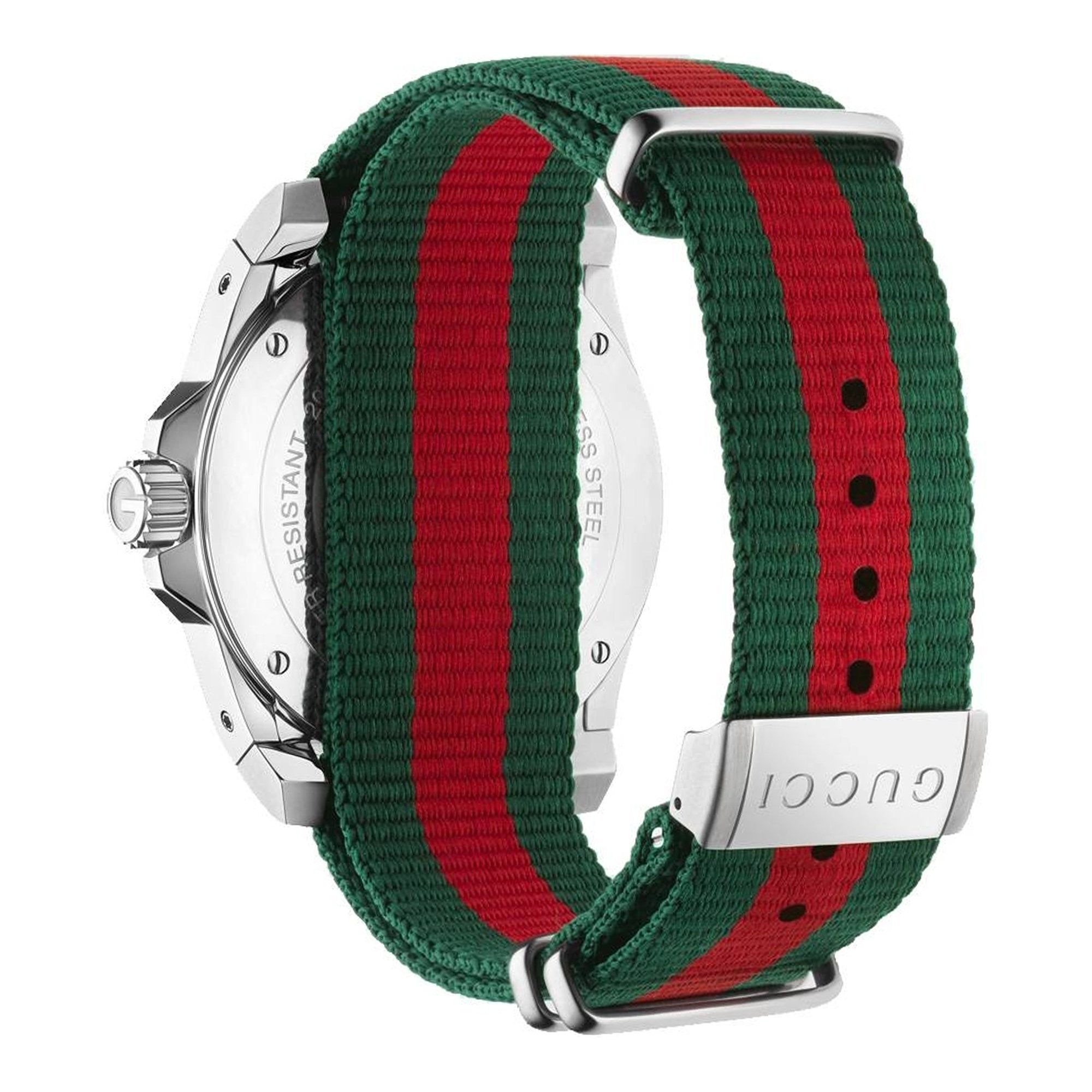 Gucci Dive Silver Dial Stainless Steel Quartz Men's Watch - YA136207