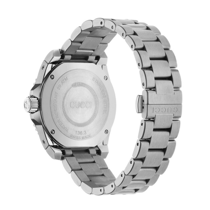 Gucci Dive Quartz Black Dial Men's Watch - YA136301B