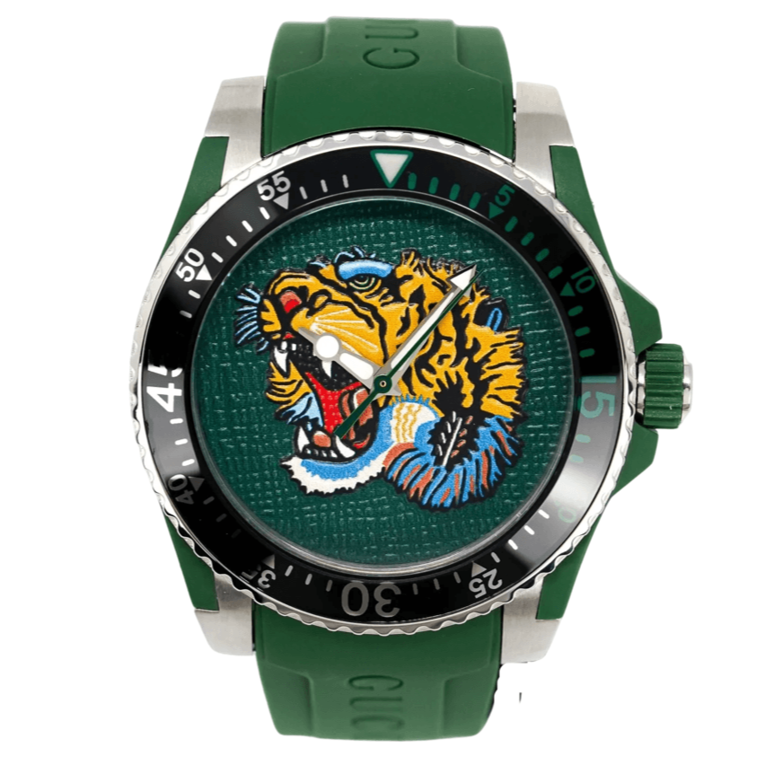 Gucci Dive Green Quartz Men's Watch - YA136316