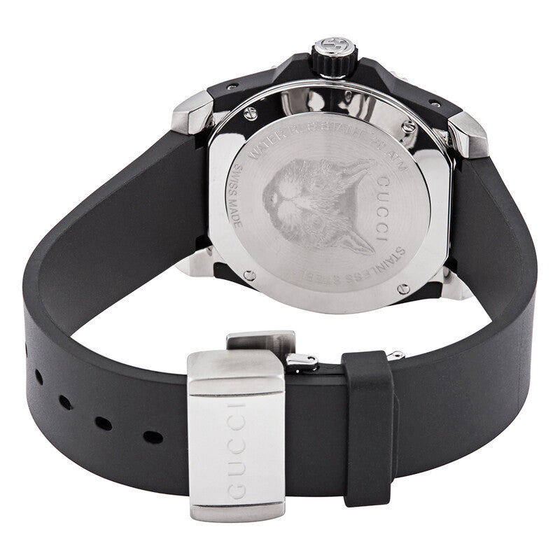 Gucci Dive 40mm Mystic Cat Black Men's Watch - YA136320