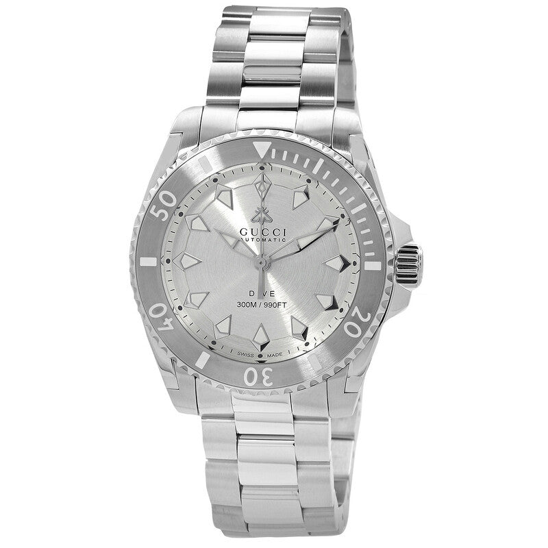 Gucci Dive Automatic Silver Dial Unisex Watch - YA136354