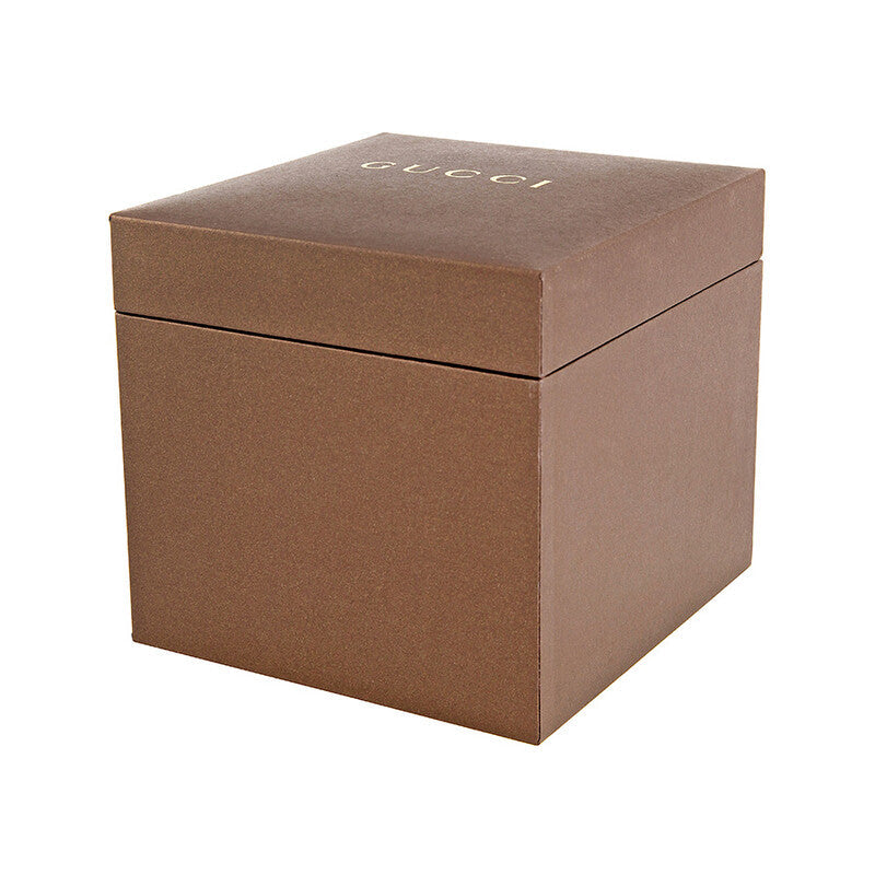 Gucci watch packaging - brown Gucci branded box for G-Chrono XL timepiece