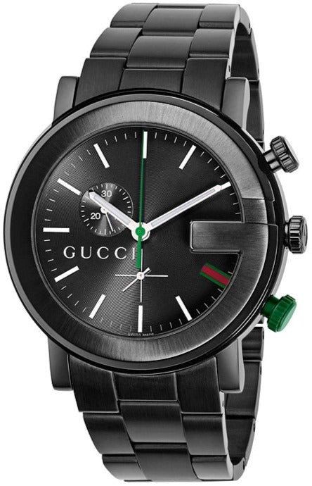 Gucci G-Chrono Chronograph Black PVD Steel Black Dial Quartz Mens Watch YA101331
