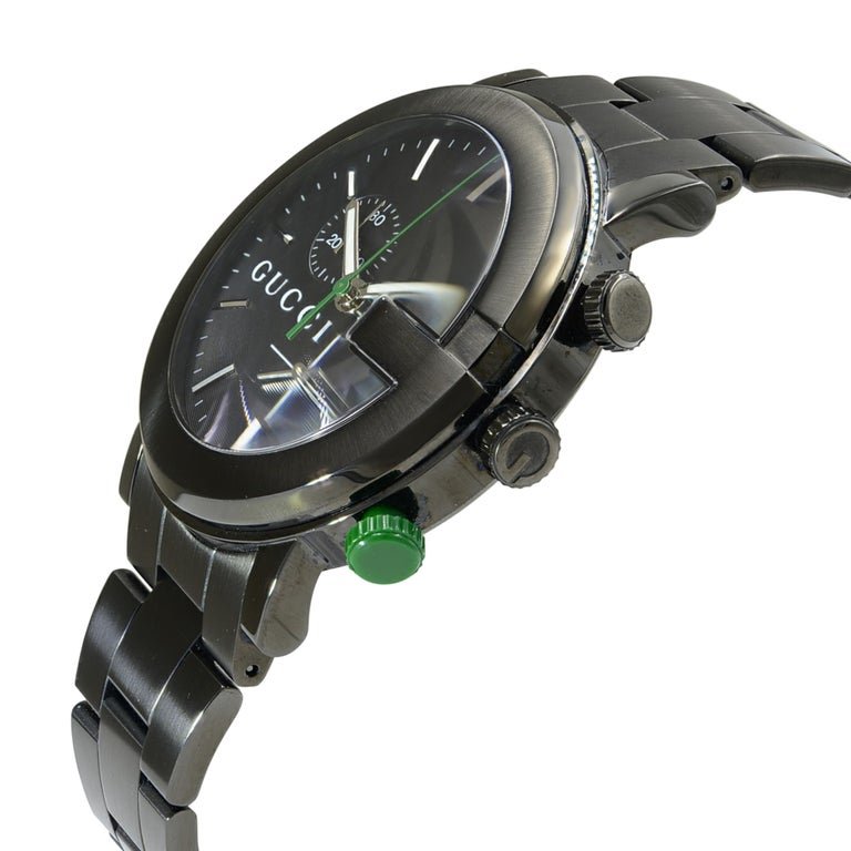 Gucci G-Chrono Chronograph Black PVD Steel Black Dial Quartz Mens Watch YA101331