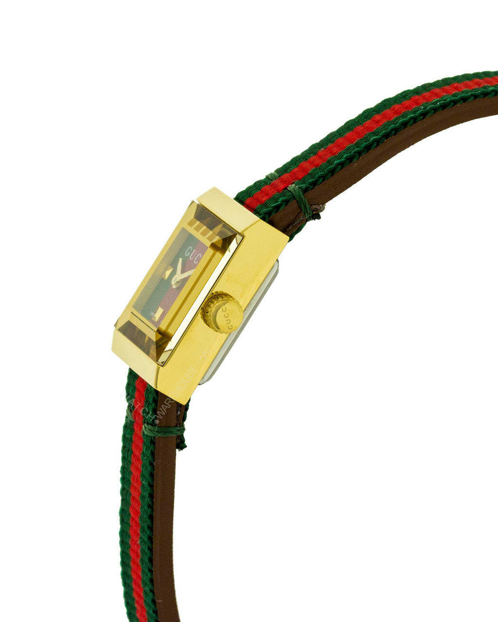 Gucci G-Frame Red and Green Dial Women's Watch YA128527