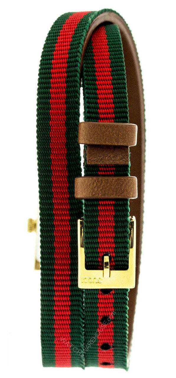 Gucci G-Frame Red and Green Dial Women's Watch YA128527