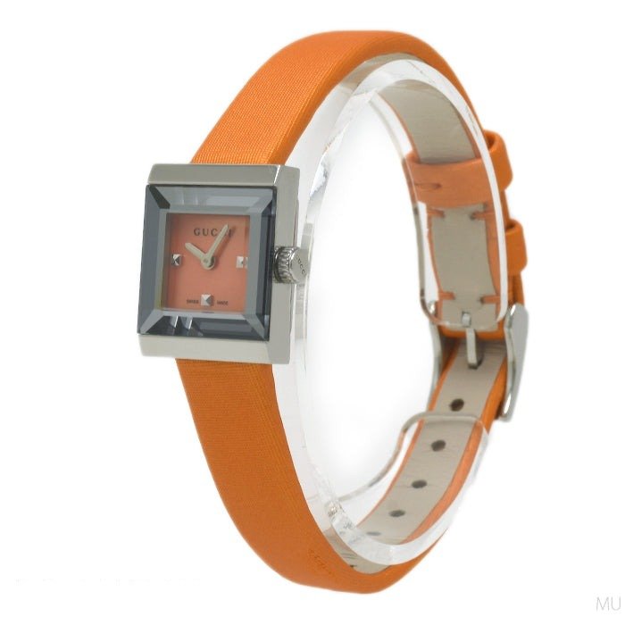 Ladies Gucci G-Frame Leather Strap Women's Watch - YA128532
