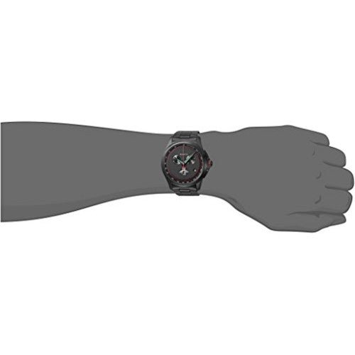 Gucci G-Timeless Black Chronograph Dial Black Steel Men's Watch - YA126269