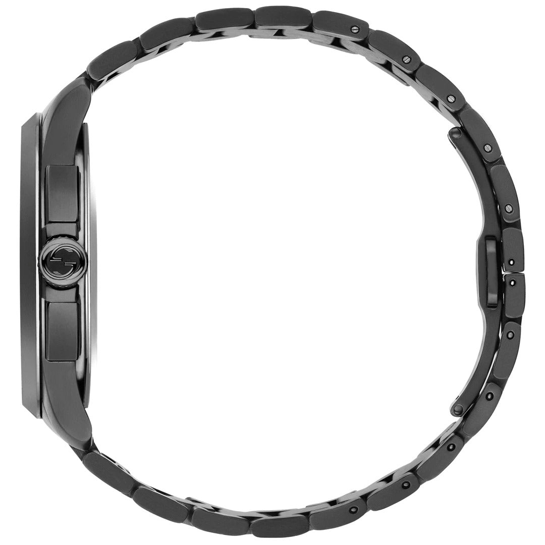 Gucci G-Timeless Black Chronograph Dial Black Steel Men's Watch - YA126269