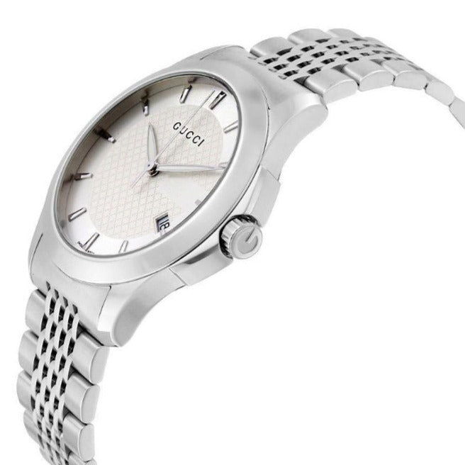 Gucci G Timeless Stainless Steel Bracelet Men's Watch YA126401