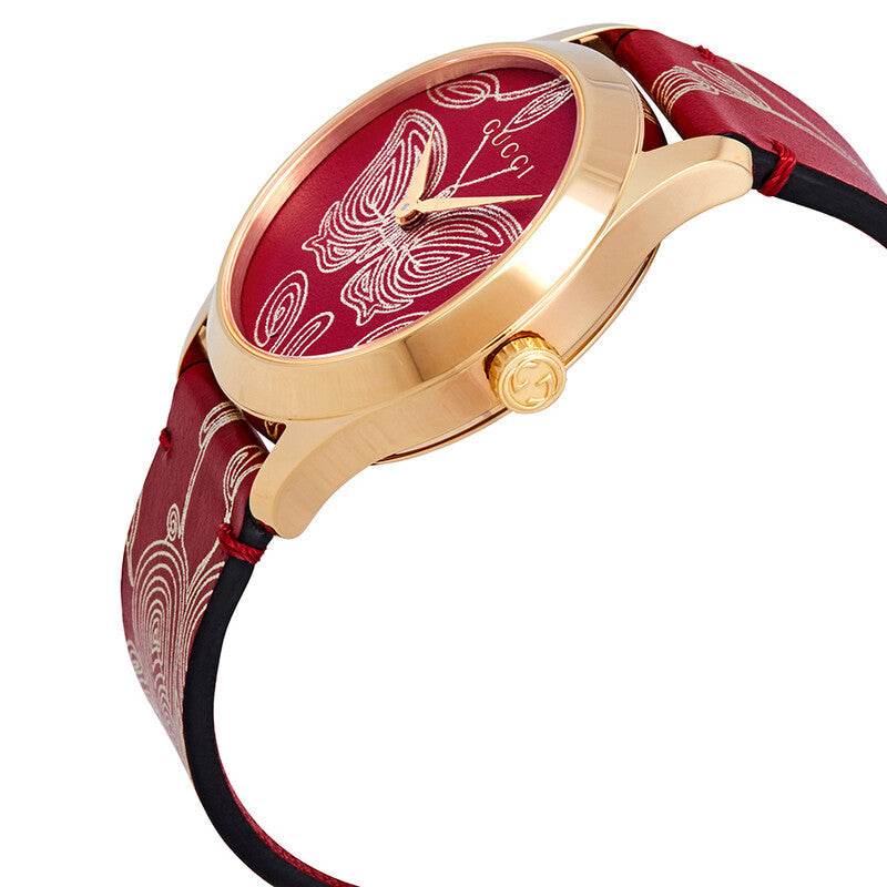 Gucci G-Timeless Red Quartz Women's Watch YA1264054