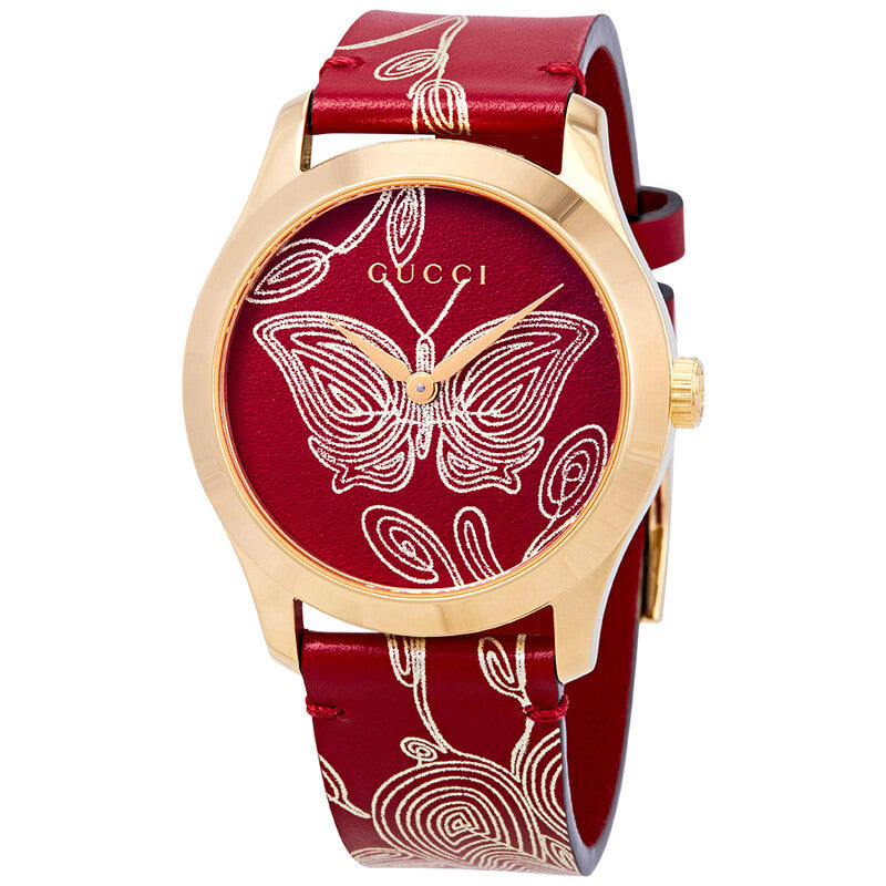 Gucci G-Timeless Red Quartz Women's Watch YA1264054