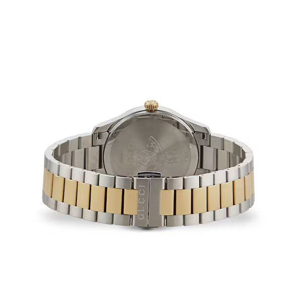 Gucci G-Timeless Silver Dial Two-Tone Stainless Steel Women's Watch YA1264074