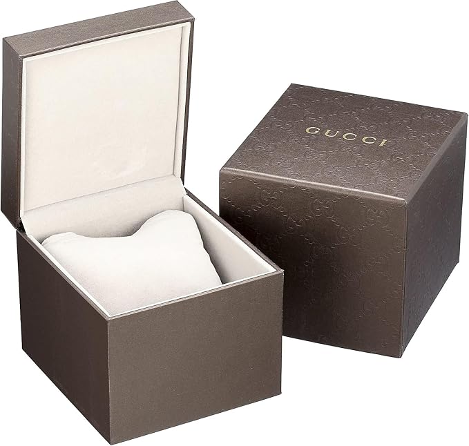 Gucci G Timeless watch packaging with branded box and cushioned presentation