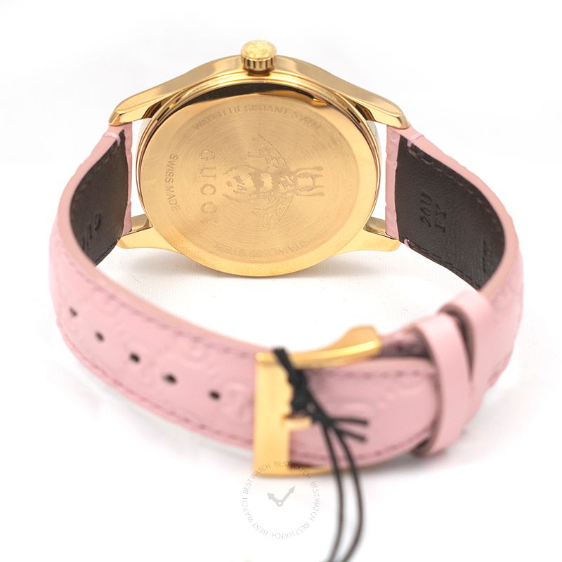 Gucci G-Timeless Quartz Pastel Pink Dial Ladies Watch YA1264104