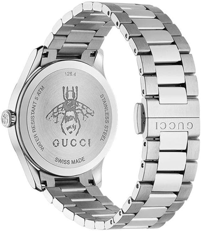 Gucci G-Timeless 38mm Bee Motif Stainless Steel Ladies Watch YA1264126