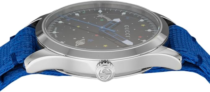 Gucci G-Timeless Black Dial Nylon Strap Women's Watch - YA1264183