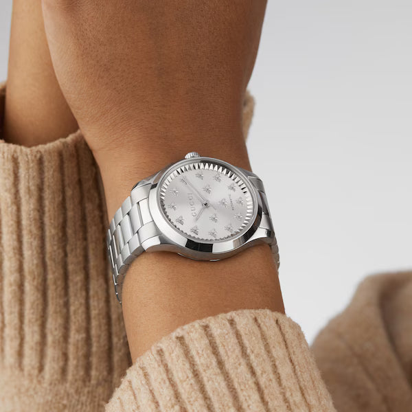 GUCCI G-Timeless Automatic 38MM Silver Dial Unisex Watch YA1264190