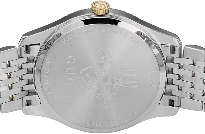 Gucci G-Timeless 36mm Two-Tone Quartz Blue Dial with Bee Motif Women's Watch - YA1264201