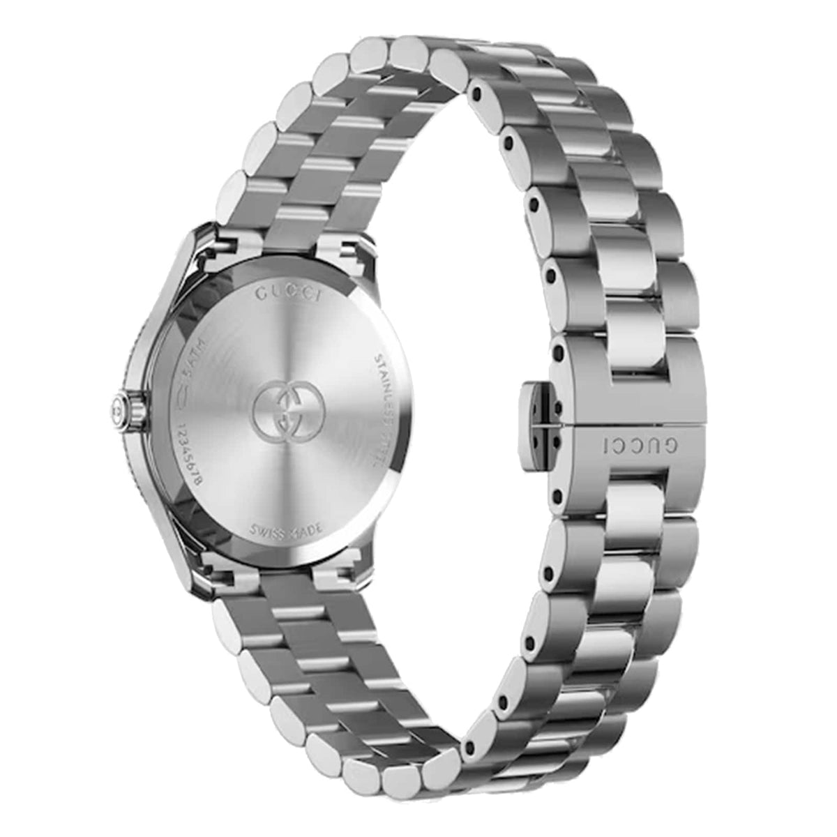 GUCCI G-Timeless 29MM SS Silver Dial Two-Tone Women's Watch YA1265063