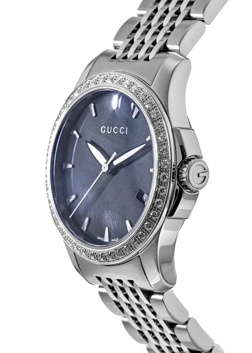 Gucci G-Timeless Diamond Womens Watch YA126507