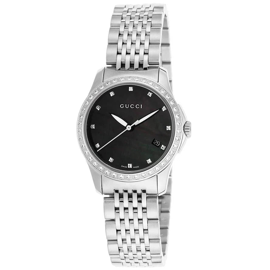 Gucci G-Timless Diamond Stainless Steel Women's Watch - YA126509