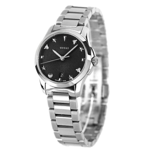 GUCCI G-Timeless 27MM Quartz SS Gucci Charms Women's Watch YA126573A