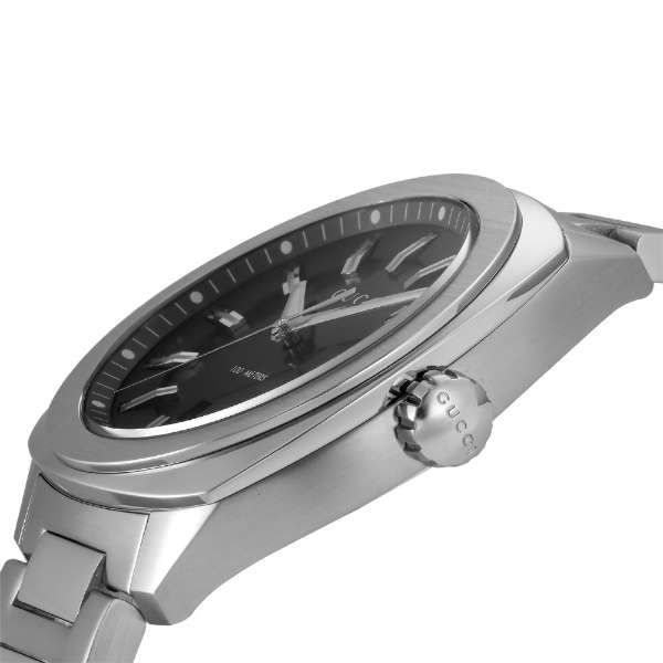 Gucci GG2570 Black Dial Stainless Steel Men's Watch YA142301