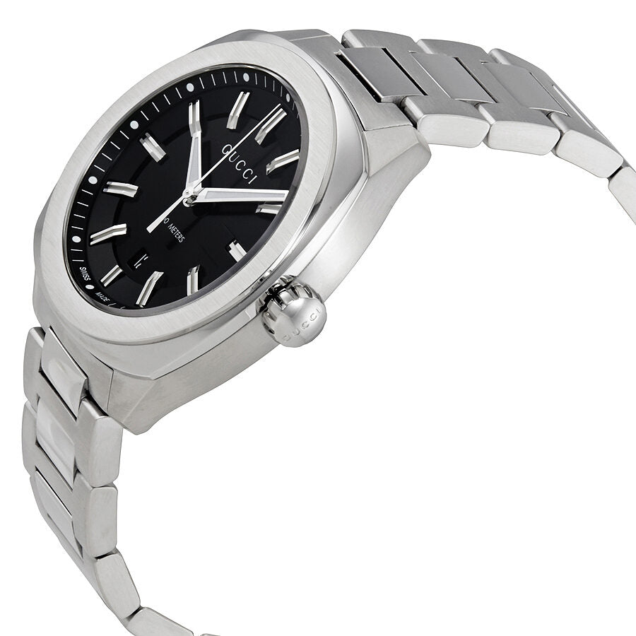 Gucci GG2570 Black Dial Stainless Steel Men's Watch YA142301